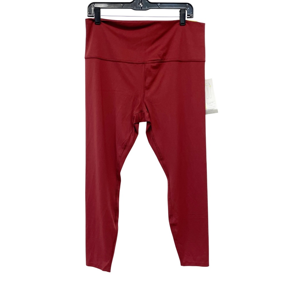 All in Motion Women's Red Everyday Soft Ultra High Rise 7/8 Leggings Size XXL